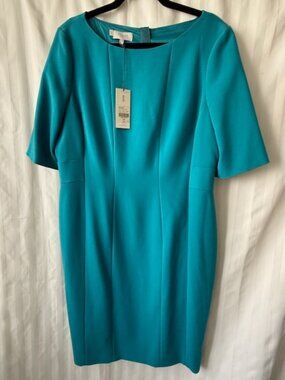 Hobbs London Megan Dress | Jewel Blue (Aqua/Teal) | UK 18 / US 14 | NWT
